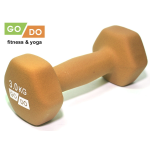 Гантель GO DO в матовой неопреновой оболочке 0,5-5 кг